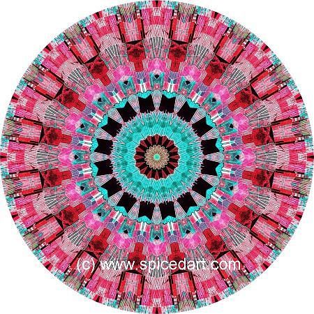 Mandala Art Print - Bolivia-Deforestation 03
