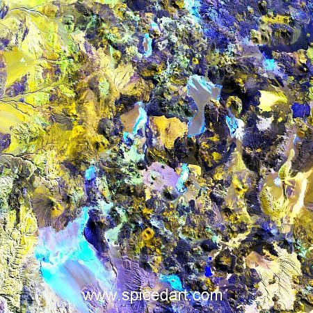 Earth Mandala Art - Chilean Volcanoes Source Image