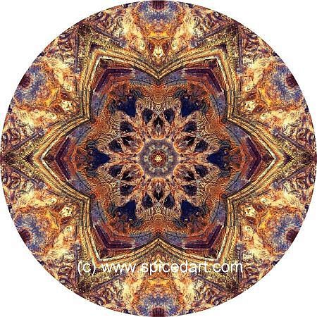 Mandala Art Print - Australia-Gosses Bluff 01