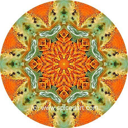 Mandala Art Print - Namibia-Namib Desert 01